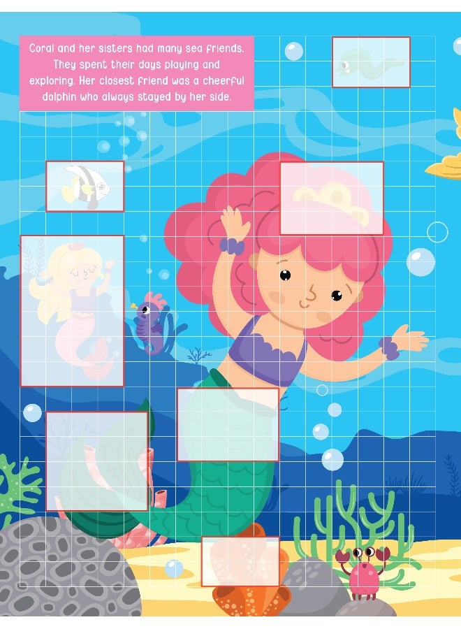 Dreamland كتاب نشاط ملصقات البيكسل: حورية البحر الفضولية – أكثر من 1,400 ملصق للأطفال من عمر 4 سنوات فما فوق | فن البيكسل تحت الماء، ألغاز الملصقات - Image 3