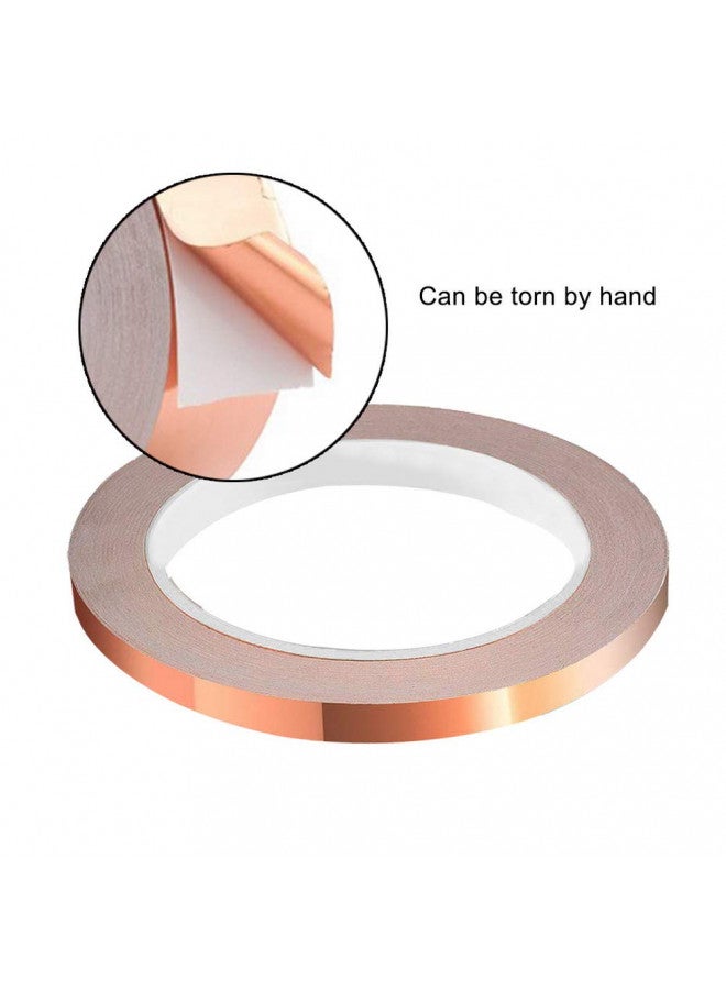 SUMAJU 4 Pack Copper Foil Tape with Conductive Adhesive 4 Sizes (0.2/0.24/0.3/0.4Inch) x22Yards for Guitar and EMI Shielding, Crafts, Electrical Repairs, Grounding - Image 1