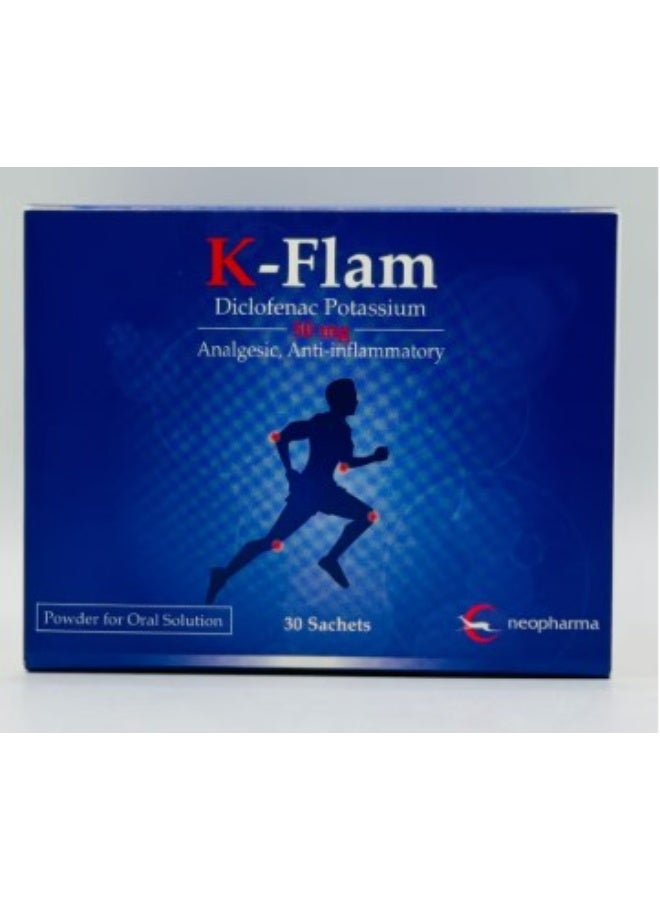 K Flam K-Flam 50mg Powder for Oral Suspension – 30 Sachets - Image 1