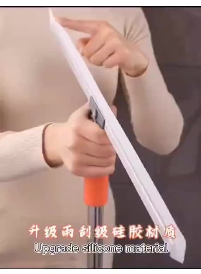 Generic 360° Rotating Long Handle Floor Squeegee for Cleaning Floors, Glass, Windows, with Extendable and Adjustable Stainless Steel Pole - Image 4