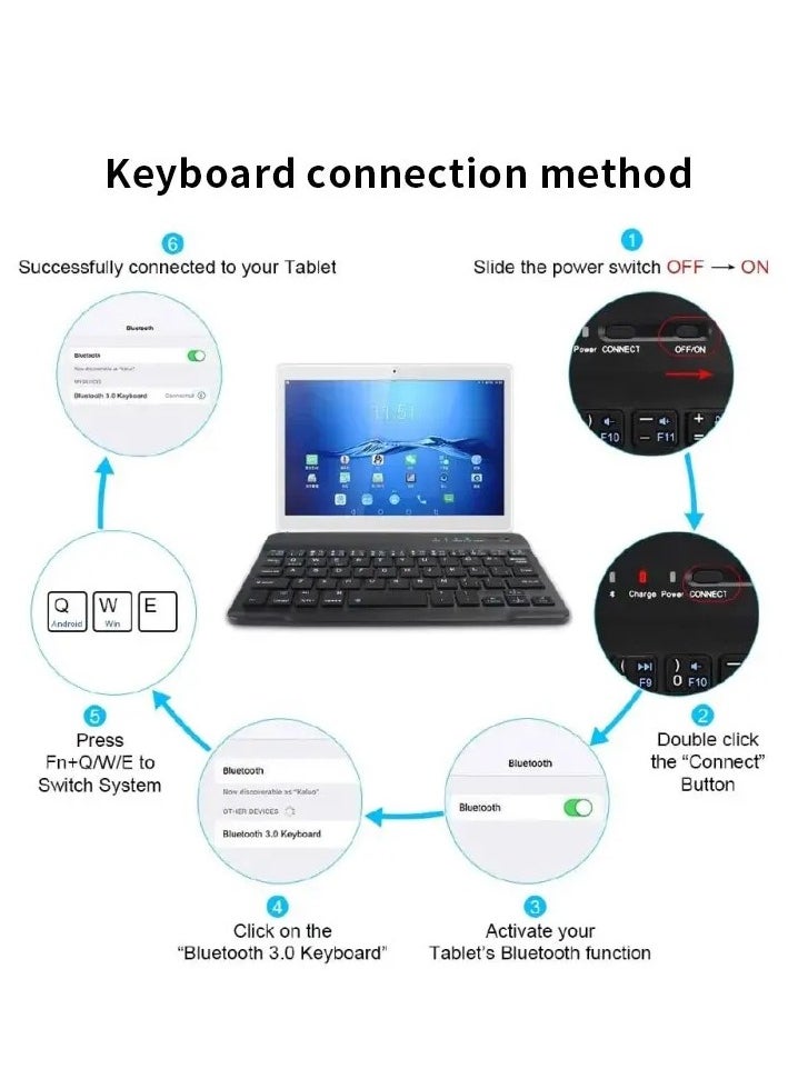 Generic - Wireless Keyboard and Mouse Combo – Portable & Efficient Design (Multicolor) - Image 1