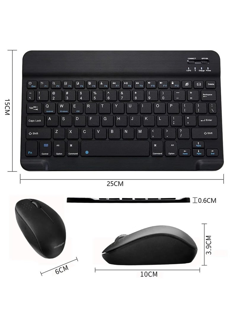 Generic - Wireless Keyboard and Mouse Combo – Portable & Efficient Design (Multicolor) - Image 1