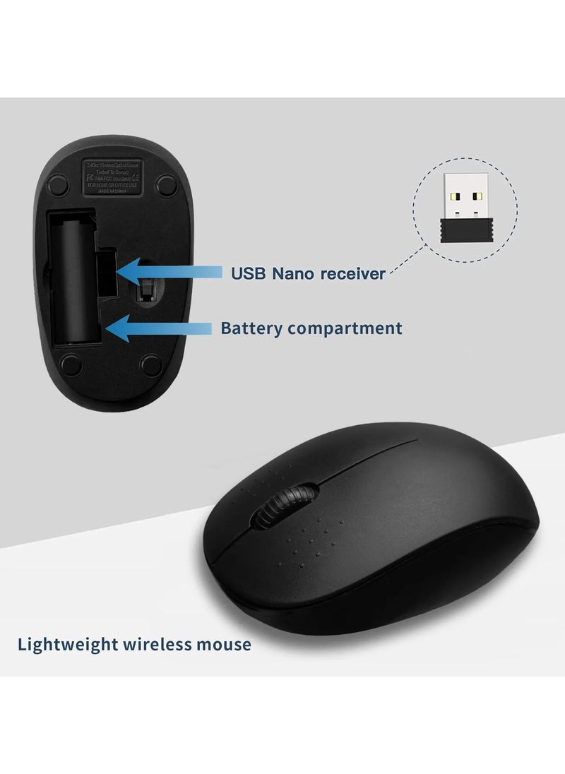Generic - Wireless Keyboard and Mouse Combo – Portable & Efficient Design (Multicolor) - Image 1