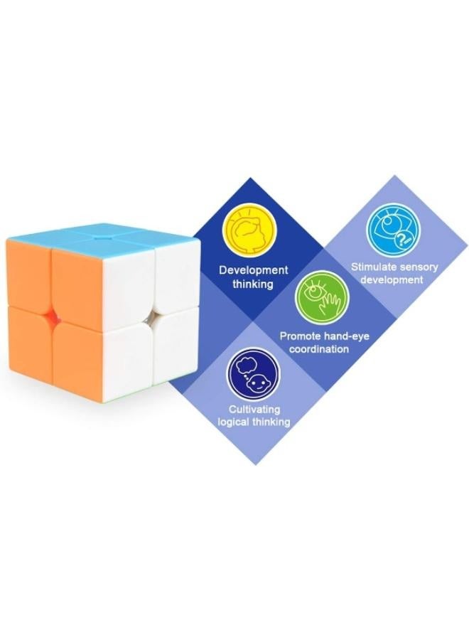 2 Pieces  Magic Cube Rubik's Cube 2*2 and 3*3 Toys Cube Children's Educational Toys - Image 5