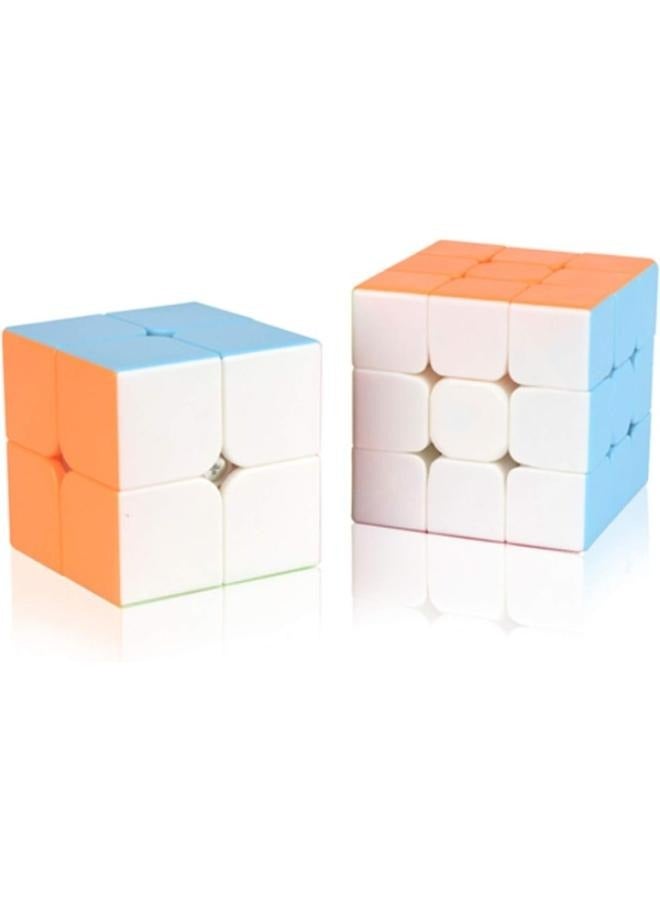 2 Pieces  Magic Cube Rubik's Cube 2*2 and 3*3 Toys Cube Children's Educational Toys - Image 1