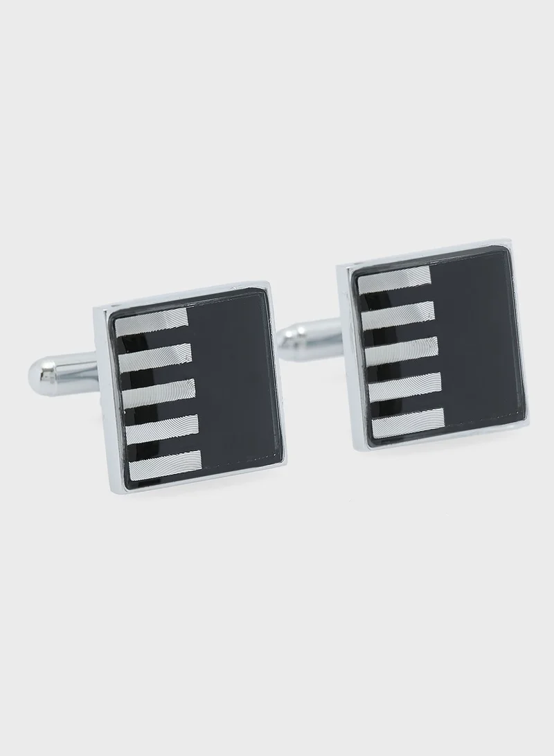 Robert Wood Square Cufflinks In Gift Box