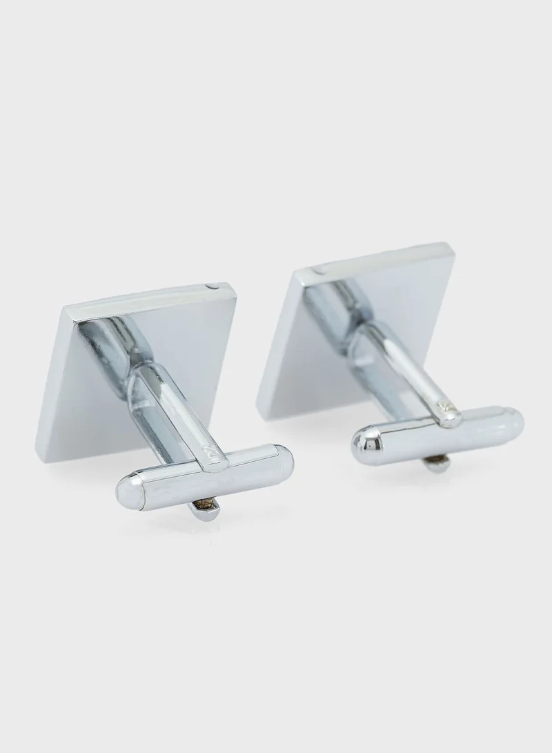 Robert Wood Square Cufflinks In Gift Box