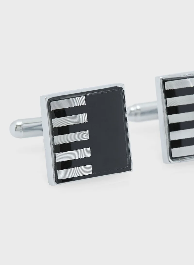 Robert Wood Square Cufflinks In Gift Box