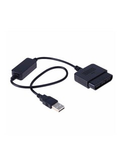 محول لذراع التحكم في أجهزة اللعب من بلايستيشن 2 إلى 3، مناسب لأجهزة الحاسوب بمنفذ USB أسود