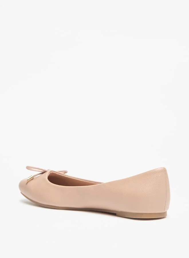 Celeste Women's Bow Accent Slip-On Square Toe Ballerina Shoes