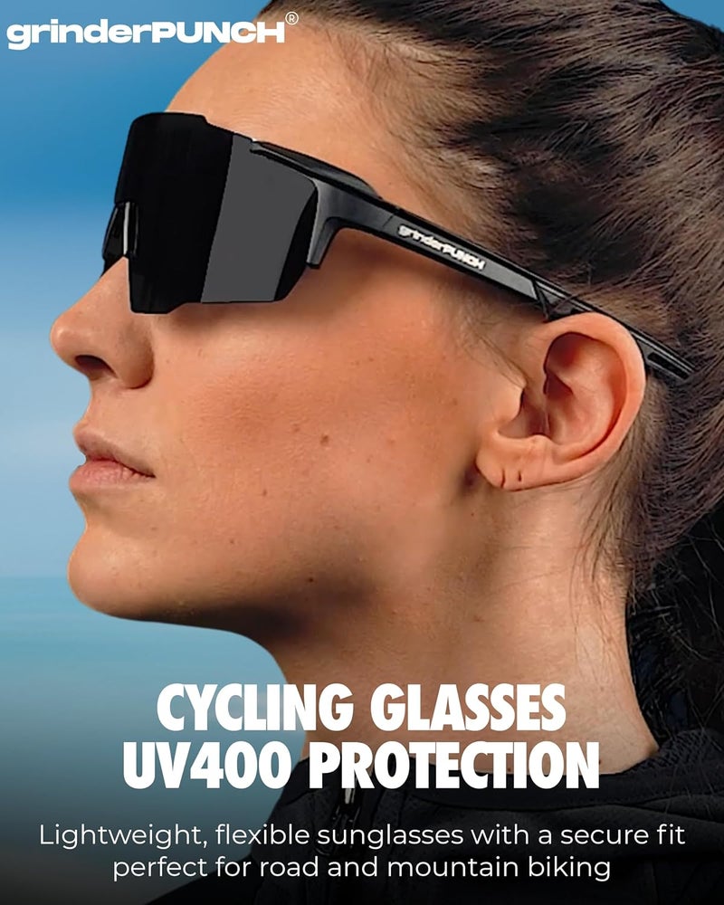 grinderPUNCH Running Baseball Sunglasses for Men Women Sports Cycling Glasses Softball Sunglasses UV400 Polarized Protection - Image 3