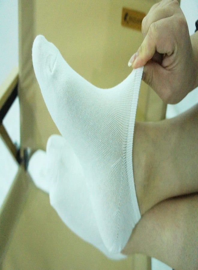 FEVERSOLE No Show Socks Women Ankle Low Cut Thin No Slip Invisible Liner Socks Black White Grey 6 Pairs - Image 4