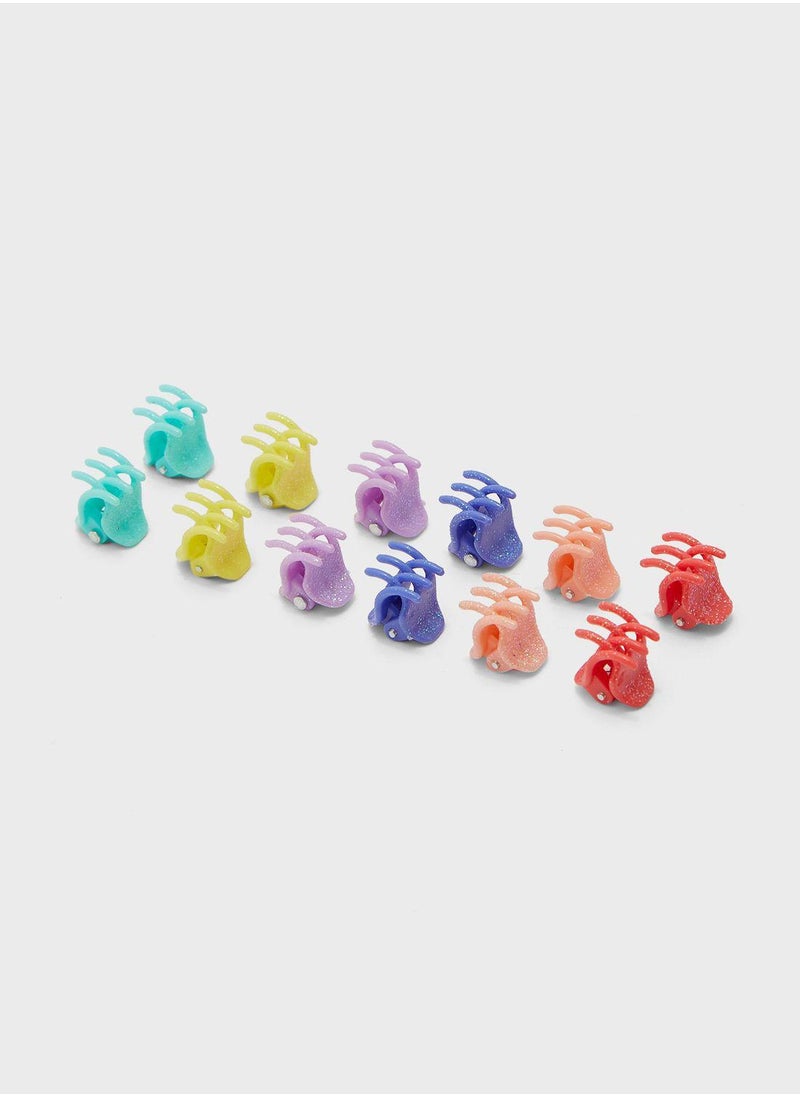 Claires Kids 12 Pack Rainbow Clips  - Image 3