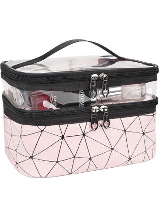Cosmetics Bag Double Layer Makeup Bag Beauty Makeup Brush Bags Travel Kit Organizer Cosmetic Bag Professional Multifunctional Organiser - view 3