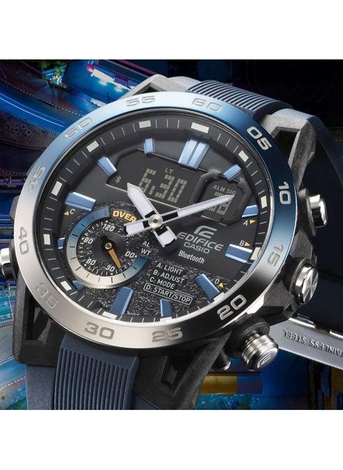 Casio Edifice Sospensione Nighttime Drive Analog Digital Smartphone Link Quartz ECB-40NP-1A