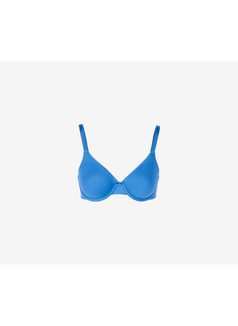 Tchibo Women Non Padded Underwired Adjustable Bra, Blue  - Image 2