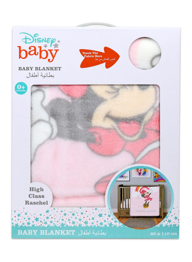 Disney Minnie Mouse Soft Plush Blankets - Cozy Warm Throw for Kids  - Image 1