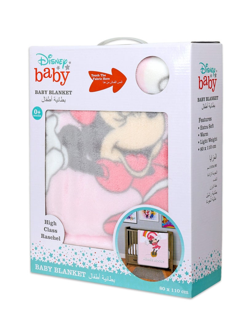 Disney Minnie Mouse Soft Plush Blankets - Cozy Warm Throw for Kids  - Image 3