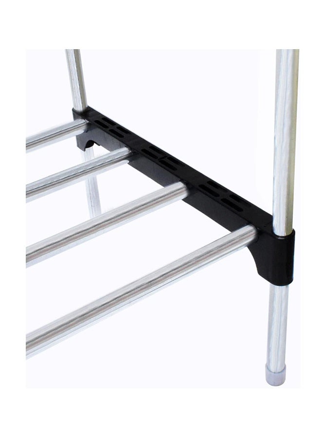 FUMES 8 Tier Heavy-Duty Black Shoe Rack Organizer with Metal Frame, Large Capacity Storage for 25+ Pairs of Shoes - Image 3