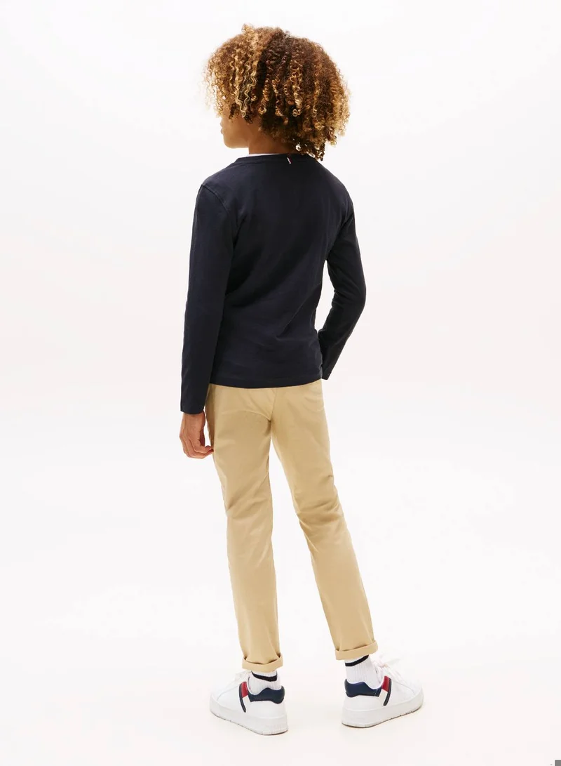 TOMMY HILFIGER Long-Sleeve Cotton T-Shirt