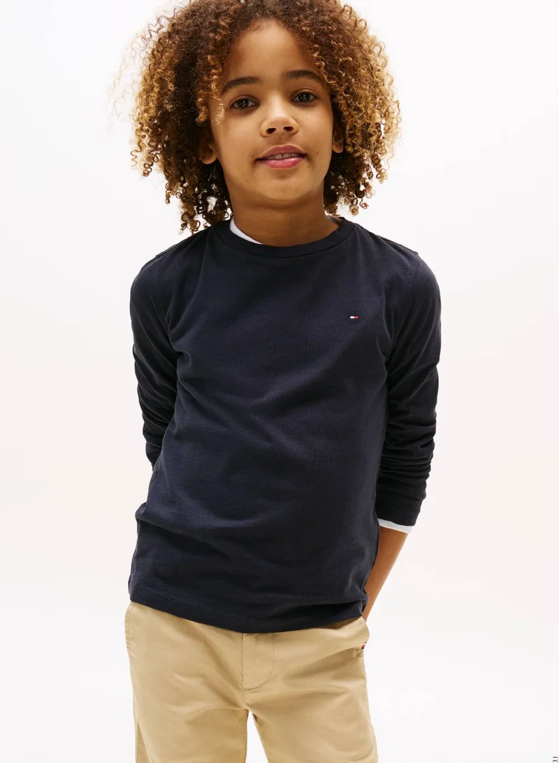 TOMMY HILFIGER Long-Sleeve Cotton T-Shirt