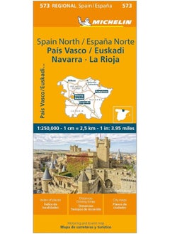 Michelin Map Spain: North, Basque Country, Navarra  - Image 4