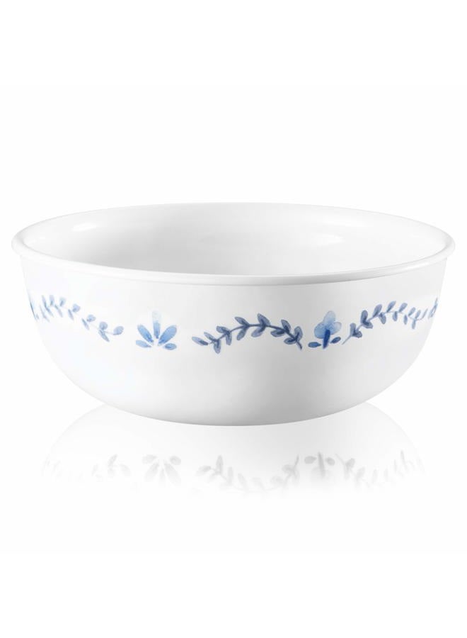 Corelle طقم أدوات مائدة مقاوم للرقائق لخدمة 6 أشخاص، 18 قطعة، بورتوفينو، أبيض وأزرق - Image 4
