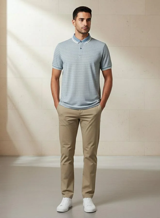 Splash FAV Men Short Sleeves Printed Polo T-shirt