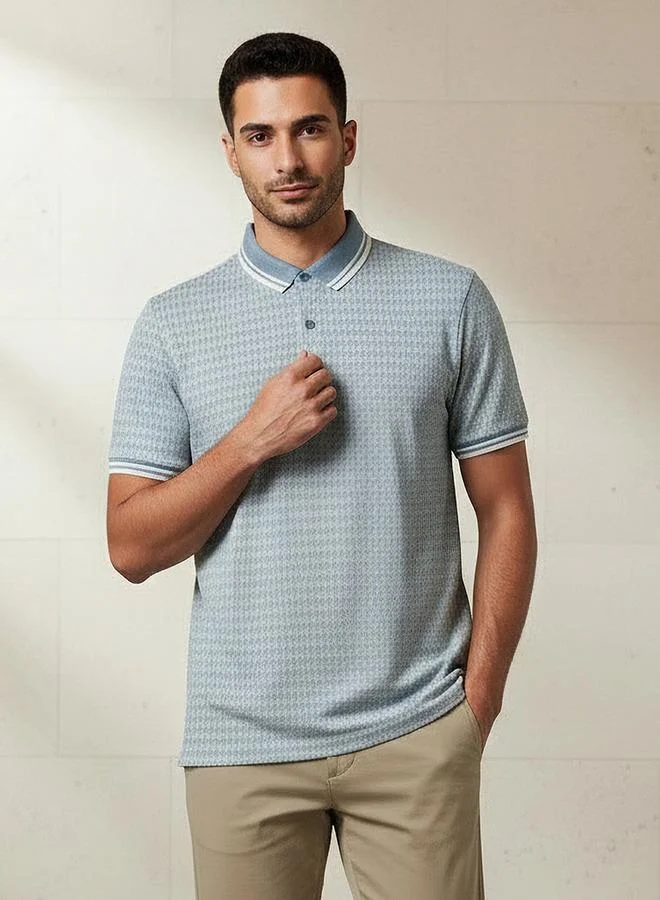 Splash FAV Men Short Sleeves Printed Polo T-shirt