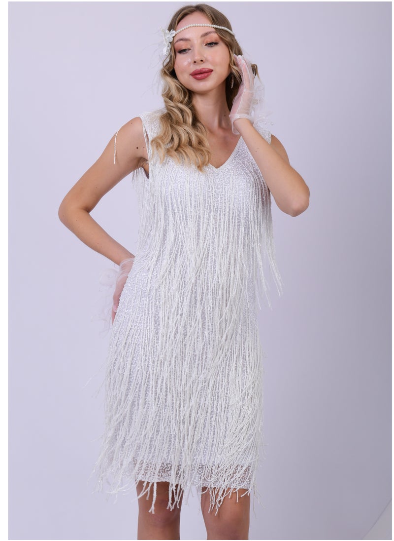 White Glamour Fringe Sequin Party Dress - pzsku/Z7EB3134052222FBA62DAZ/45/_/1737291977/035d6349-6dbc-468f-8653-3807c55b3b8e