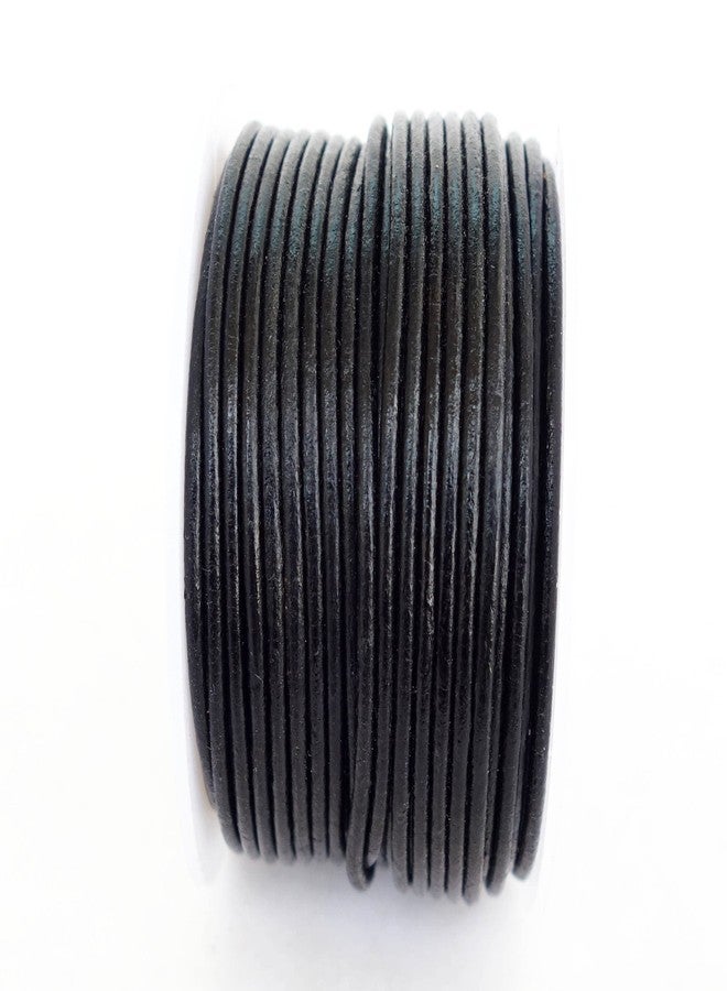 Cords Craft, Black 3.0mm Round Genuine Leather String Cord for Jewelry Making DIY Crafts, Beading Work, Necklace Cords, Bracelet Leather Cord (Black, 3.0mm) - Image 4