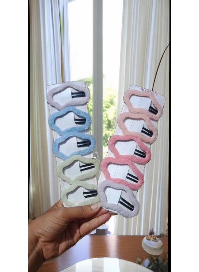 SUN Ring SUNRING 10PCS,Metal, Plastic geometric shape minimalistic lock Hair Clips for Women and Girls - Image 1