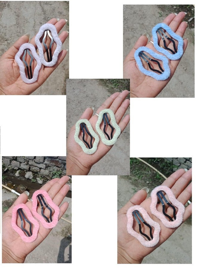 SUN Ring SUNRING 10PCS,Metal, Plastic geometric shape minimalistic lock Hair Clips for Women and Girls - Image 2