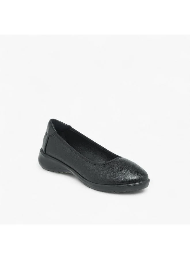 Flora Bella By Shoexpress Women Textured Slip-On Ballerina Shoes