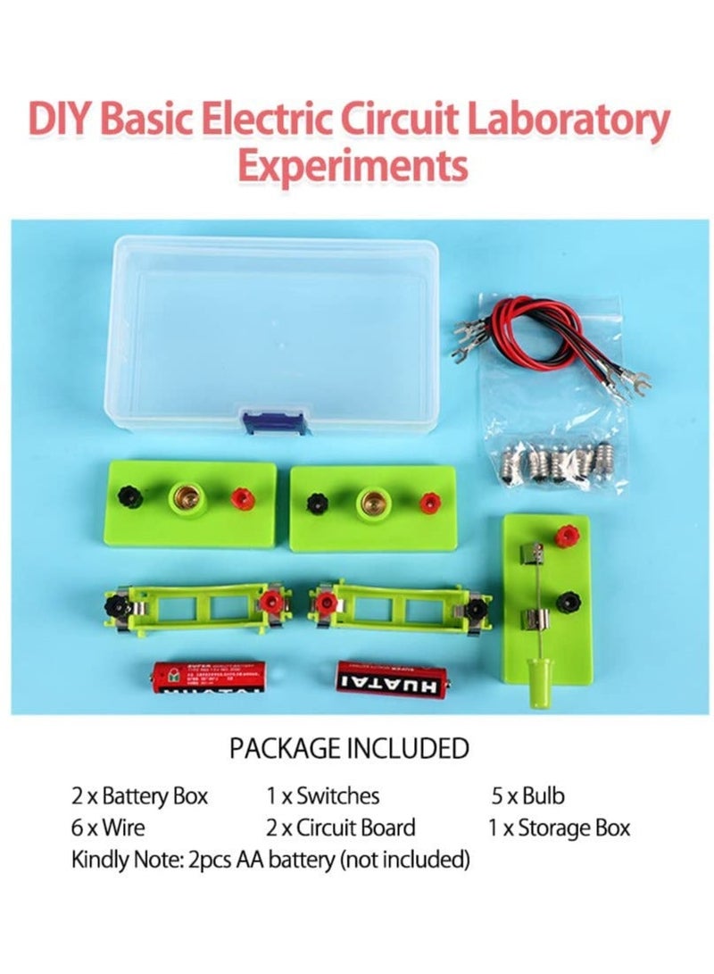 Circuit Kits Toys, Physics Electric Circuit Learning Starter Kit, Experiments Beginner Circuit Learning Project, Suitable for Junior Senior High School Students (Series Parallel Circuit)