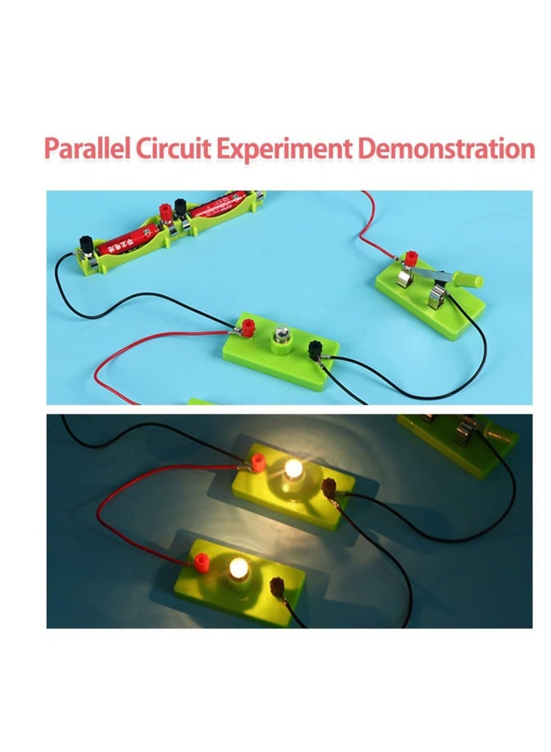 Circuit Kits Toys, Physics Electric Circuit Learning Starter Kit, Experiments Beginner Circuit Learning Project, Suitable for Junior Senior High School Students (Series Parallel Circuit)