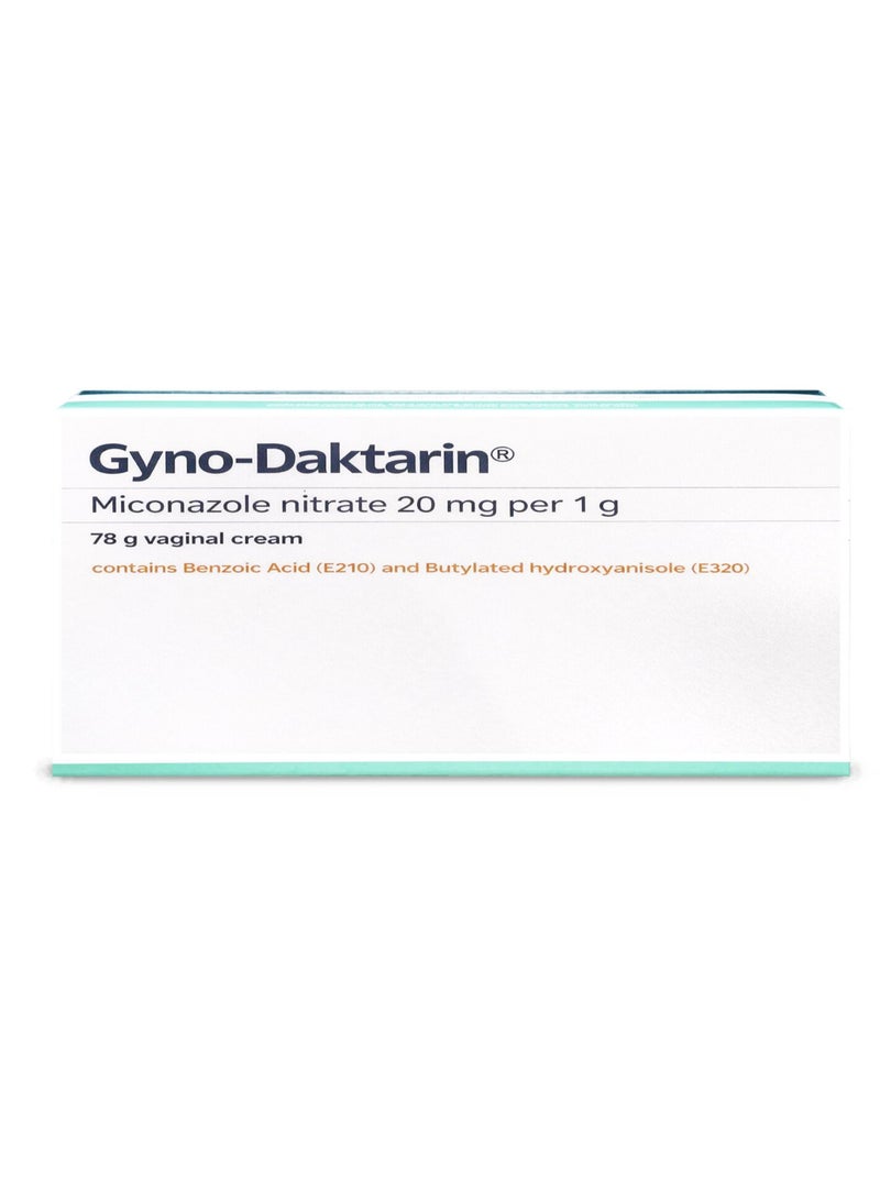 Janssen Gyno Daktarin 20 mg Cream 78 gm - Image 1