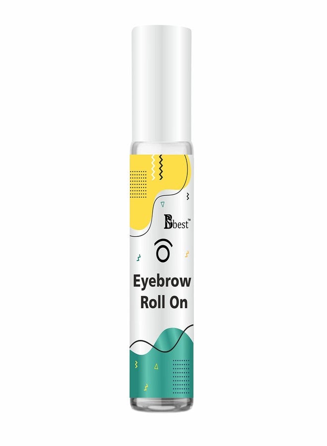 BBEST Eyebrow Growth Roll-On Serum - Brow Hair Growth & Volume Booster - 10ml with Castor Oil, Coconut Oil, Vitamin E for Dense Eyebrows - Image 1