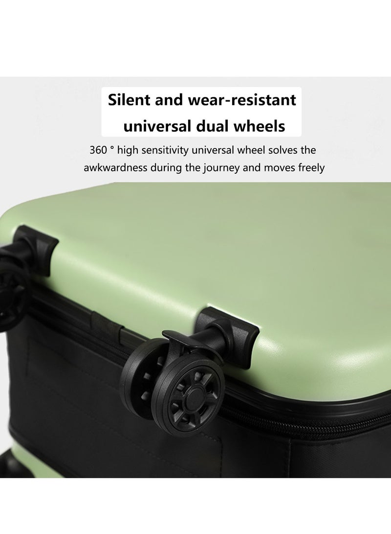 Arabest حقيبة أمتعة خفيفة الوزن - حقيبة أمتعة دوارة مقاس 20 بوصة للسفر | أمتعة ABS متوسطة الحجم مع عجلات دوارة 4 - Image 4