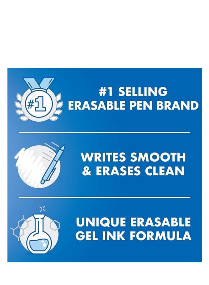 PILOT أقلام جيل قابلة للمسح من بايلوت فريكسون 0.7 مم، نقطة رفيعة، حبر أسود، عبوة من 6، BC31582 - Image 3