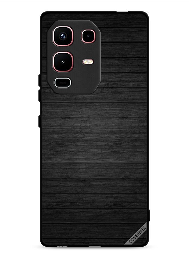 Covernex غطاء حماية لهاتف Infinix Note 50s بنمط خشبي داكن - Image 1