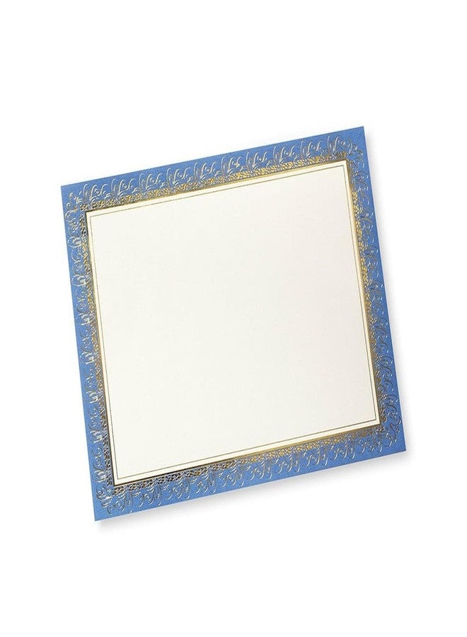 Gartner Studios Blue and Gold Foil Certificate Paper, 80lb 8.5” x 11”, 15 Count, Blue With Gold Foil (36001-S) - Image 1