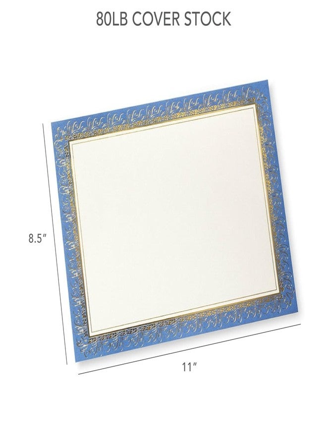 Gartner Studios Blue and Gold Foil Certificate Paper, 80lb 8.5” x 11”, 15 Count, Blue With Gold Foil (36001-S) - Image 5