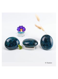 Generic Natural Stone Relaxation and Anti Stress - 100% Natural and Handcrafted (Blue Apatite, 2.1-2.8 oz)  - Image 3