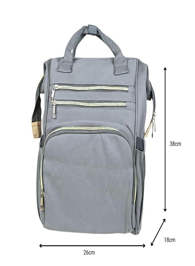 أو بيبي حقيبة حفاضات الأطفال من أوبابي واسعة/متعددة الجيوب/حقيبة ظهر للحفاضات/عصرية/مقاومة للماء/ذات سعة كبيرة/متينة/حقيبة ظهر للأمومة/حقيبة حمل واسعة لتنظيم مستلزمات الطفل بسهولة. - Image 2