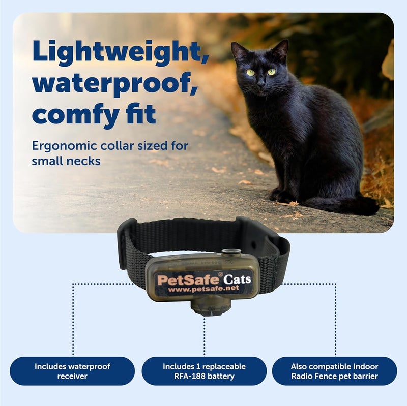PetSafe In-Ground Cat Fence Receiver Collar - Waterproof with Tone and Static Correction for Cats Over 6 lb - Image 5