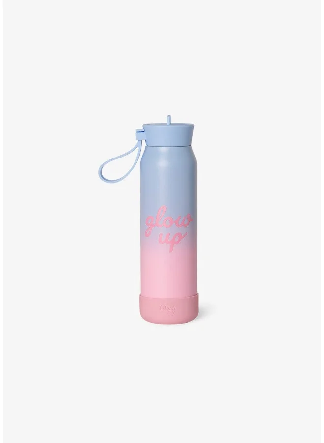 Citron Citron - Glow Up Stainless Steel Vacuum Insulated Water Bottle - Blue Pink - 350 ml