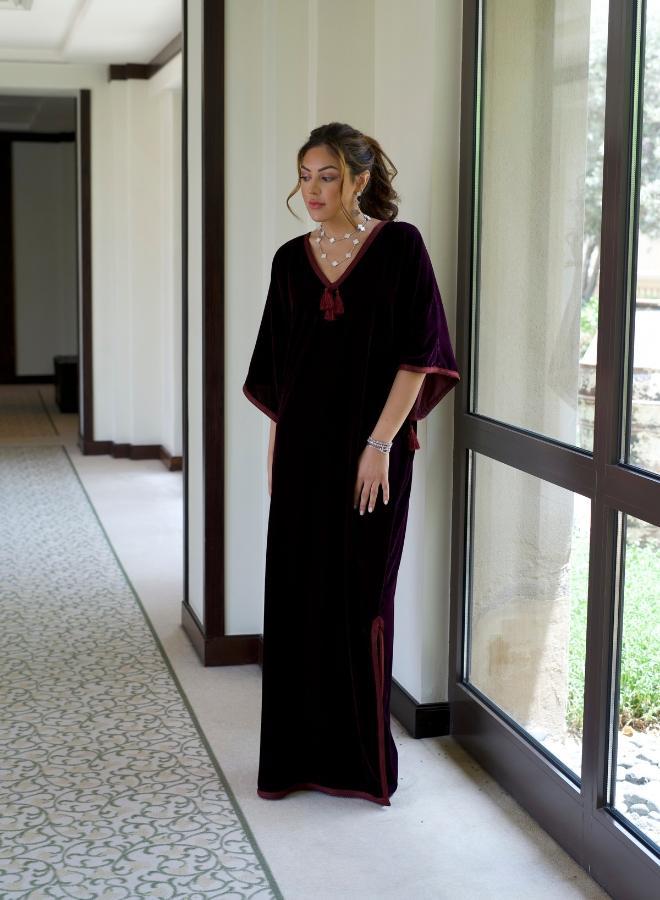 MAISON ARABELLE QAMAR MAROON  - Image 2
