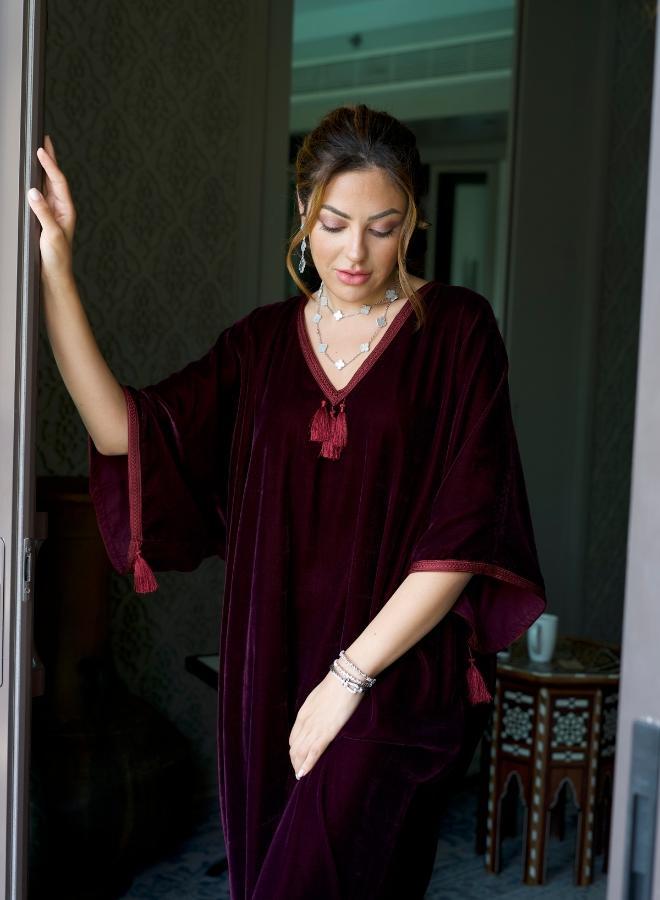 MAISON ARABELLE QAMAR MAROON  - Image 3