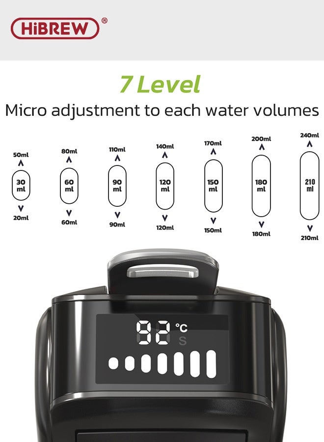 HiBREW Capsule Coffee Machine 6 In 1 Hot/Cold Multiple Espresso Cafetera Cappuccino Coffee Maker Dolce Gusto Nespresso Powder H1B - Image 3